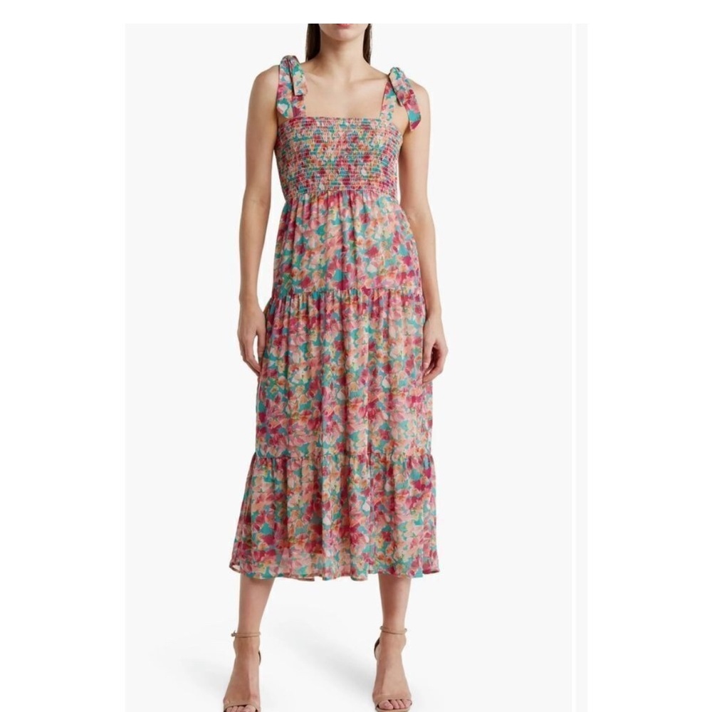 Sam Edelman Multicolor Floral Midi Dress